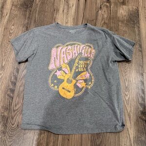 Gray Nashville Music City USA T-Shirt